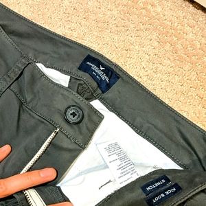 Super long inseam! American Eagle dark green pants